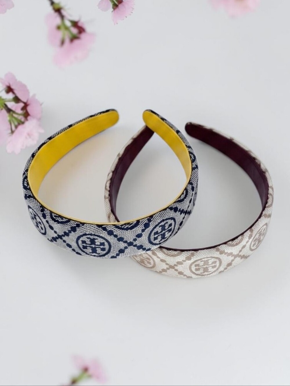 Tory Burch T Monogram Canvas Headband